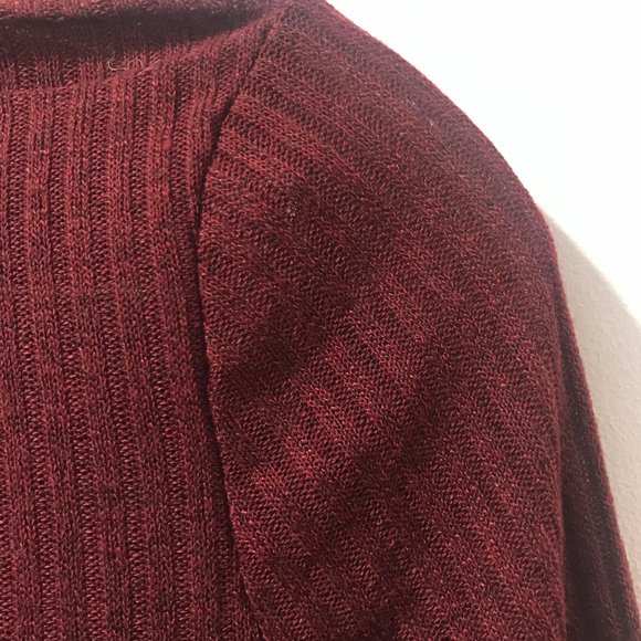Maroon Long Sleeve w/ Bell Sleeves - Picture 4 of 6